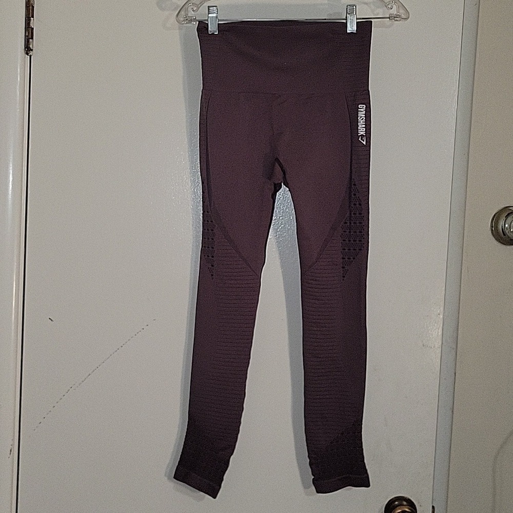 Gymshark Vital Seamless Leggings High Waisted Athletic Purple Size Unknown - Picture 5 of 7